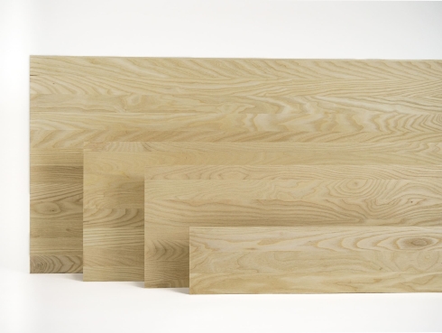 Massivholzplatte Leimholzplatte Esche weiß ohne Kern A/B 19mm, 2.5-3 m, DL durchgehende Lamele, DIY angepasst